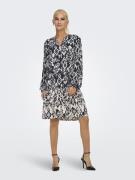 Robe courte imprimée, avec ceinture