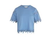 T-shirt manches courtes, détail guipure