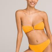 Haut de maillot de bain bandeau, matière texturée