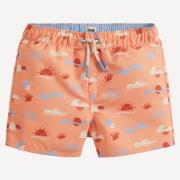 Short de bain imprimé vagues et soleils