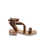 Sandales cuir suède à petit talon Hocean