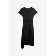 Robe portefeuille midi flammée