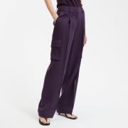 Pantalon cargo droit en Lyocell