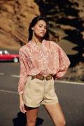 Blouse ample à col V, imprimé floral, BOLIE