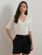 Tee shirt manches 3/4 col V