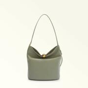 Sac seau en cuir porté épaule, SFERA SOFT M