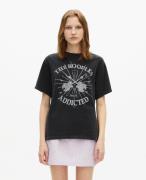 T-shirt manches courtes, imprimé avec strass