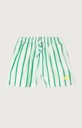 Short court rayé à taille élastiquée