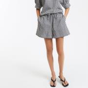Short à carreaux vichy, taille élastiquée