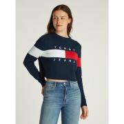 Pull col rond imprimé