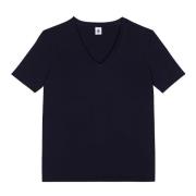T-shirt Le Droit en coton uni, col V