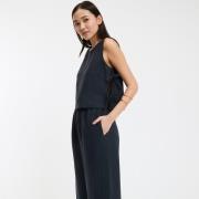 Chemise en lin col rond, fabriquée en France