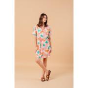 Robe chemise courte imprimée Mirela