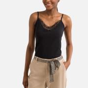 Débardeur col dentelle