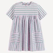 Robe manches courtes rayée