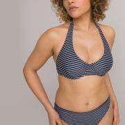 Haut de maillot de bain foulard, à rayures