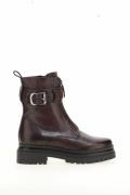 Boots zippées en cuir