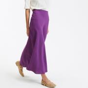 Jupe évasée longue, viscose lin, Signature MARION