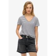 T-shirt uni col V