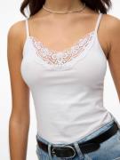 Débardeur col dentelle