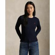 Pull col rond, maille torsadée en coton