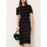 Robe mi-longue en maille rayée, MOORE