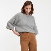 Pull col rond en grosse maille