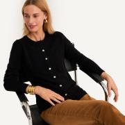 Cardigan col rond, en maille toucher très doux
