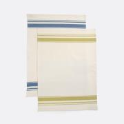 Lot de 2 torchons coton rayé, Barjac