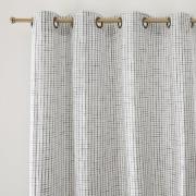 Rideau coton oeillets motif carreaux, Acha