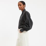 Chemise col montant, mélange lyocell coton