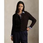 Cardigan en maille torsadée laine et cachemire
