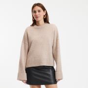 Pull en laine, col rond, grosse maille