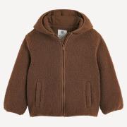 Gilet à capuche en sherpa