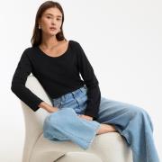 T-shirt col rond, manches longues