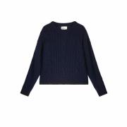 Pull col rond, maille torsadée, MOOVE