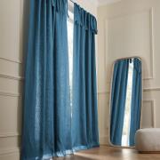 Rideau en lin doublé à nouettes, Colin