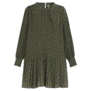 Robe patineuse imprimé à pois, courte