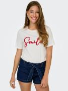 T-shirt rayé message amour