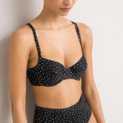 Haut de maillot de bain emboîtant imprimé pois