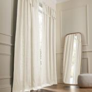 Rideau en lin doublé à nouettes, Colin