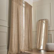 Rideau lin lavé finition ruflette, Private