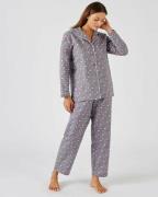 Pyjama manches longues en flanelle coton