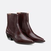 Bottines esprit western en cuir