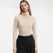 T-shirt col roulé lyocell mélangé, manches longues